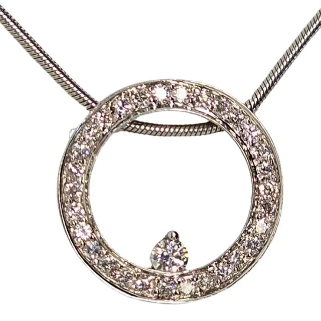 14k Gold Chain With Diamond Pendant