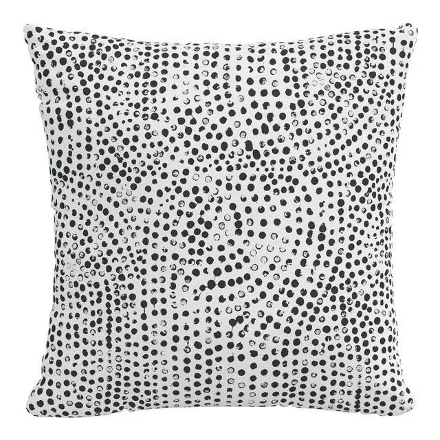 18″ Outdoor Pillow in Aussie Dot White
