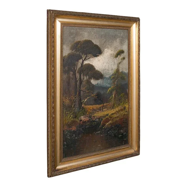 1900’s Antique Riverside Painting