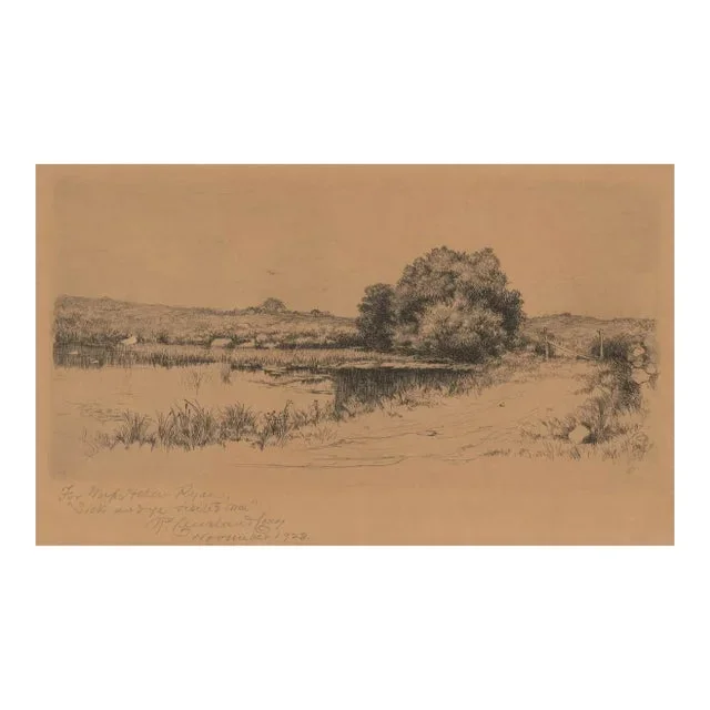 1923 R. Cleveland Coscey Landscape Etching