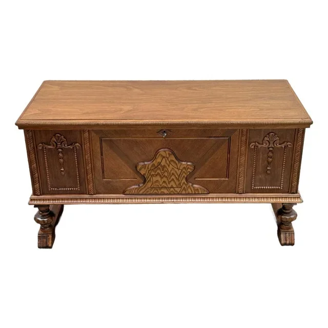 1930s Roos Cedar Blanket Chest