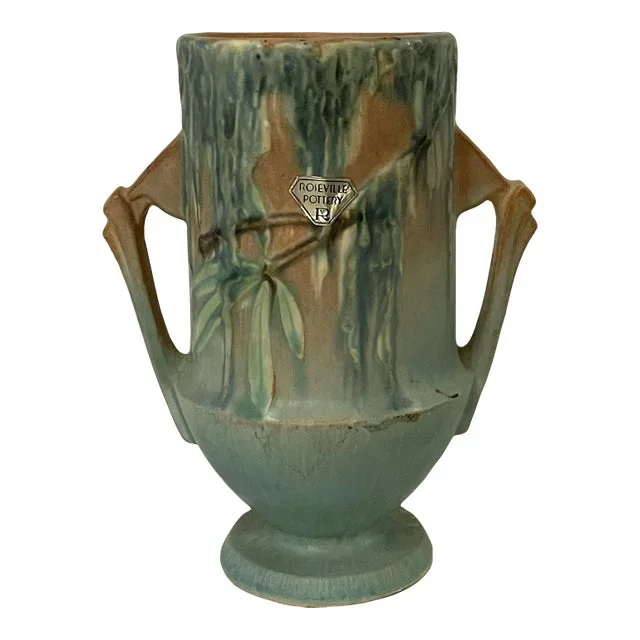 1930s Roseville Moss Vase