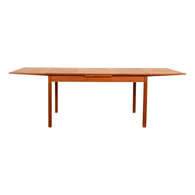1960s Danish Modern Teak Extendable Dining Table Vejle Stole Møbelfabrik