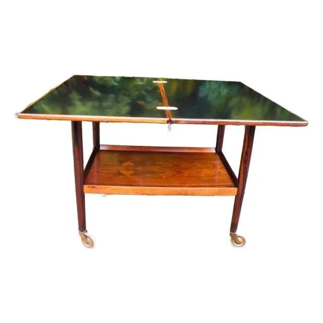 1960s Danish Rosewood Tea Trolley