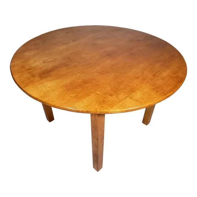 1960s Shaker Style Vintage Original Solid Maple Wood Table
