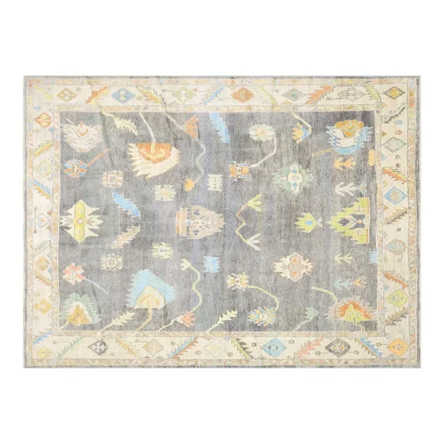 1960s Turkish Oushak Rug