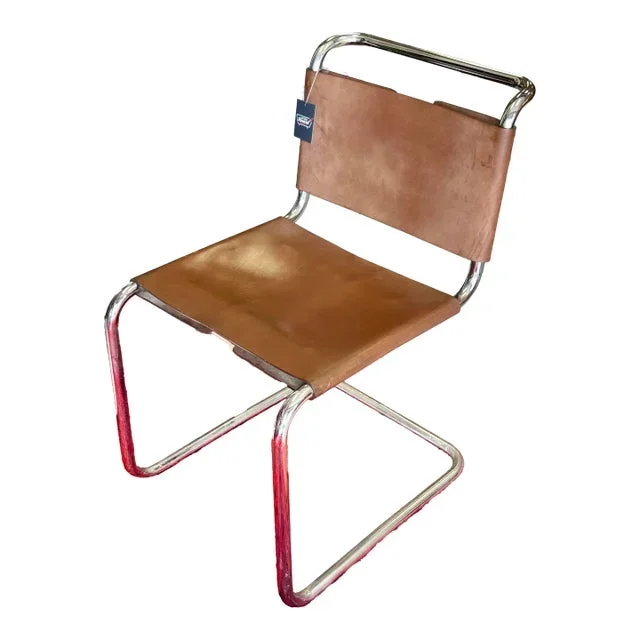 1960s Vintage Mid Century Modern Knoll Spoleto Leather Chair