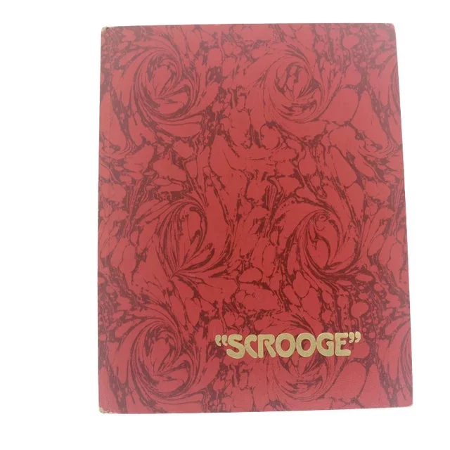 1970 Scrooge Christmas Hard Cover Coffee Table Book