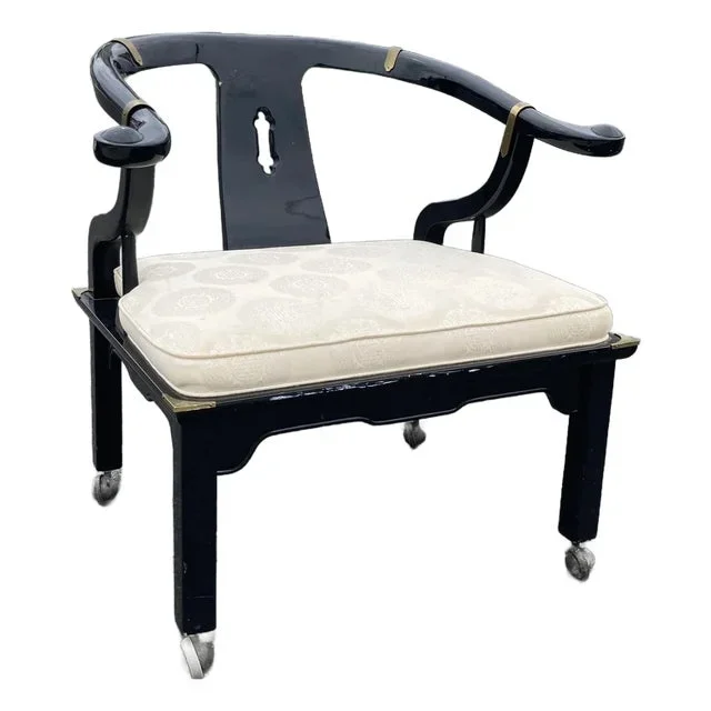 1970s Chinoiserie James Mont Style Chair
