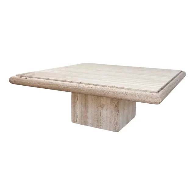 1970s Travertine Coffee Table