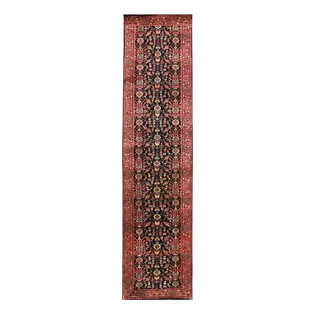 1990s Handwoven Indo Runner Rug 3×11
