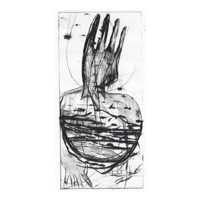 1992 James Waldo Virge Abstract Etching