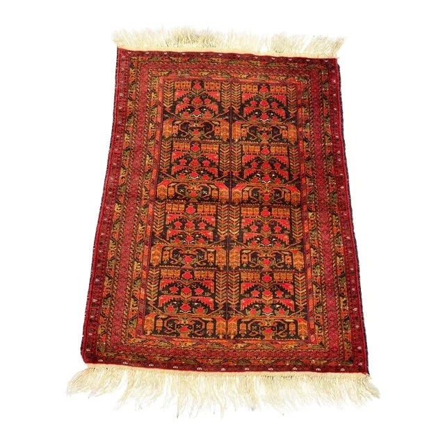 2’10” X 3’9″ Vintage Hand-Knotted Rug Tree of Life Tribal Accent Rug