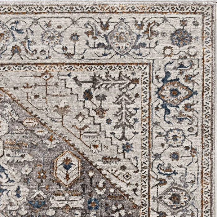 3′ x 5′ Grey Parisian Area Rug