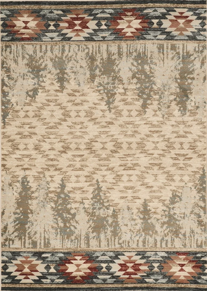 3′ x 5′ Ivory Polypropylene Rug
