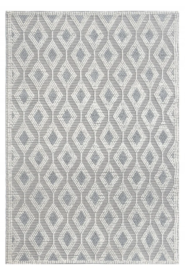 5′ x 7′ Gray Geometric Dhurrie Rectangle Polyester Area Rug
