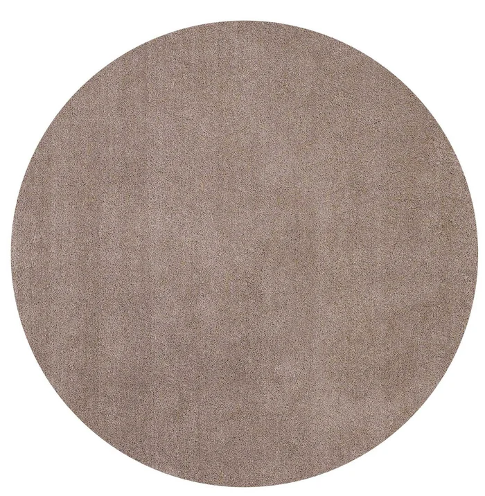 6′ Round Beige Plain Indoor Area Rug