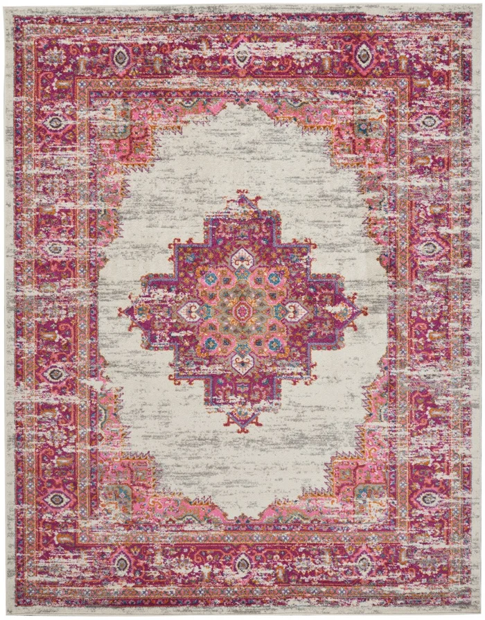 7′ x 10′ Fuchsia Power Loom Area Rug