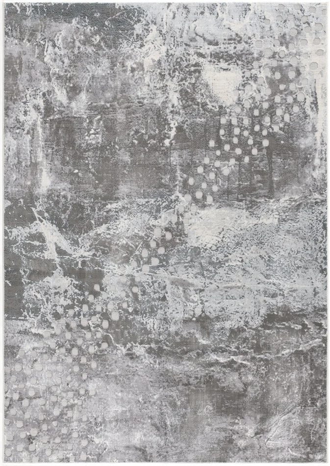 8′ x 10′ Blue Abstract Power Loom Polyester Area Rug