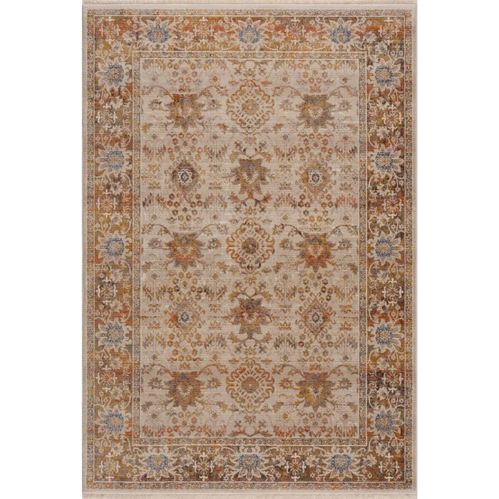 8′ x 10′ Ivory Oriental Area Rug