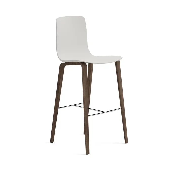 Aava Outdoor Bar and Counter Stool with Wood Base