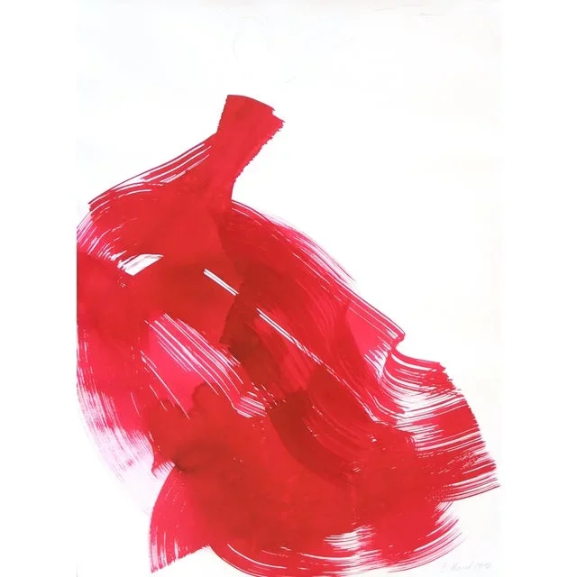 Abstract “The Red Cloth 83” Original Artwork by Bettina Mauel
