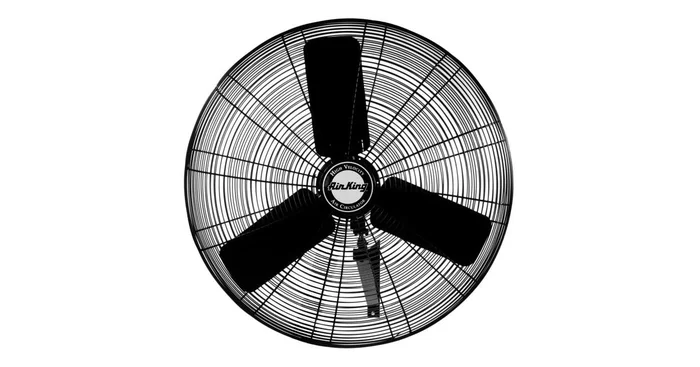 Air King 30″ 7400 CFM 3-Speed Industrial Grade Oscillating Wall Mount Fan