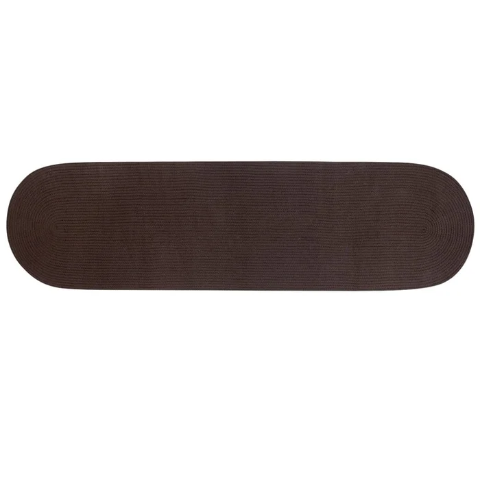 Alpine Collection 24″ x 108″ Runner in Chocolate Solid