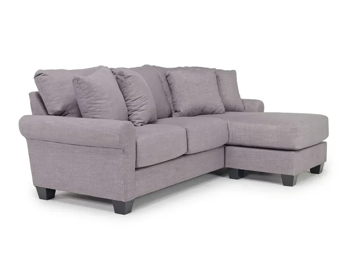 Amelia Crypton Performance Sofa Chaise in Nomad Slate
