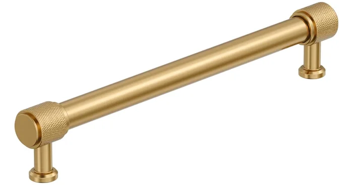 Amerock Faraday 7-9/16 Inch Center to Center Knurled Bar Cabinet Pull