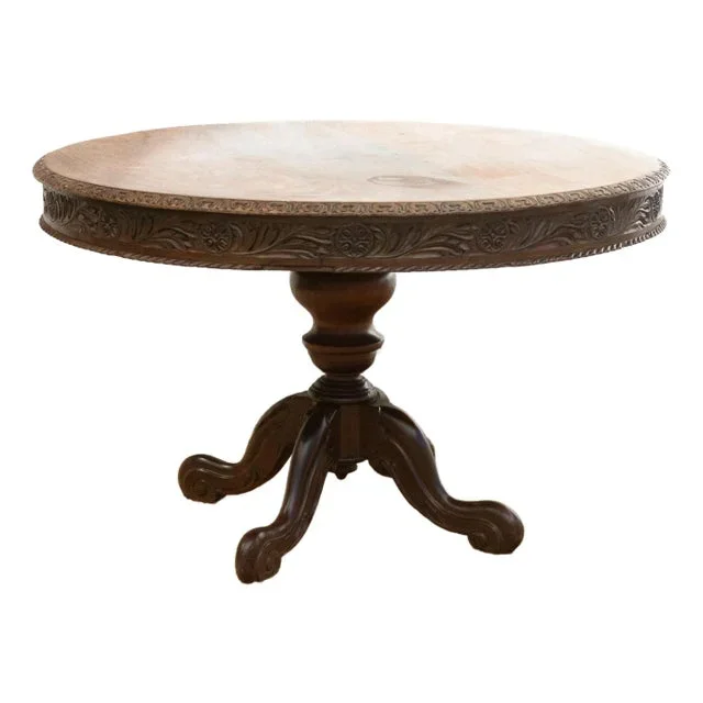 Anglo-Indian Round Rosewood Table