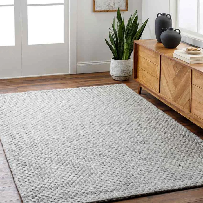 Antiono Cottage Ivory/Light Gray Area Rug