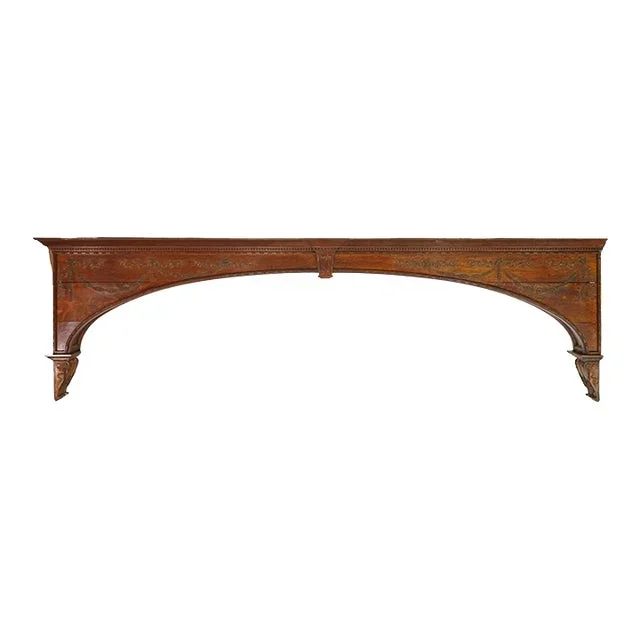 Antique Carved Oak Double Side Room Divider