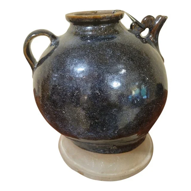 Antique Chinese Cobalt Blue Wine Vessel