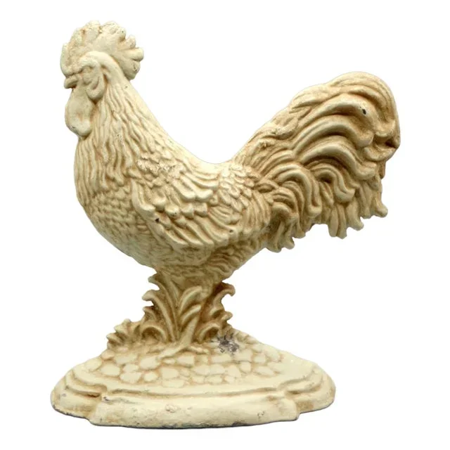 Antique Iron Rooster Door Stop