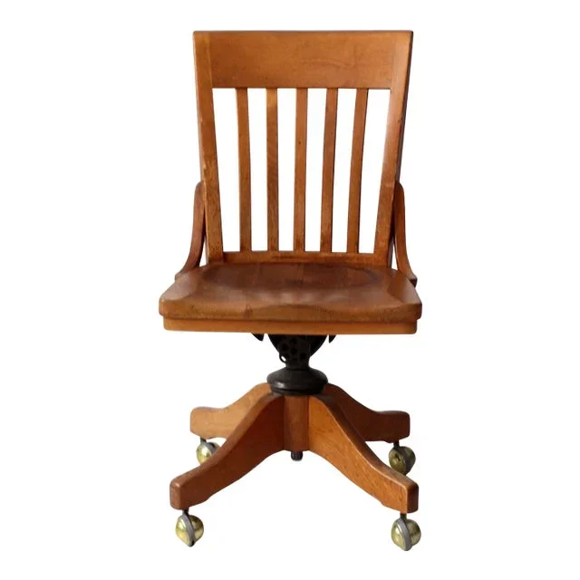 Antique Johnson Chair Co Swivel Office Chair