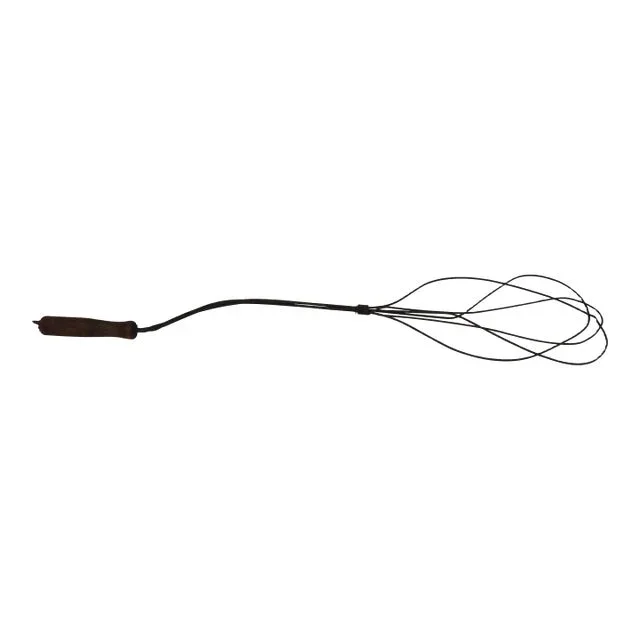 Antique Wood and Metal Rug Beater