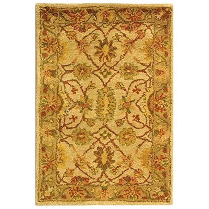 Antiquity Ivory/Light Green Oval Rug