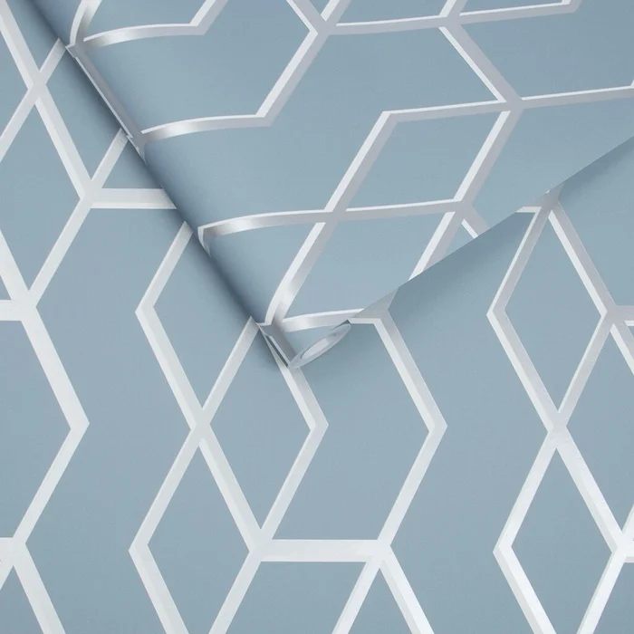 Archetype Wallpaper – Blue & Silver