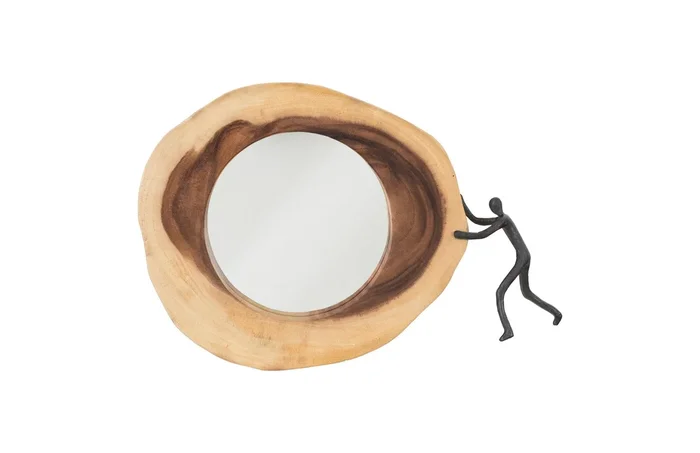 Atlas Crosscut Mirror, Small, Right Side Full Body