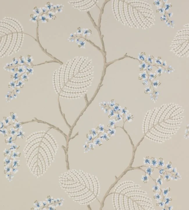 Atwood Wallpaper – Blue/Beige