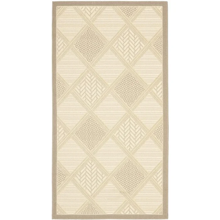 Beige Outdoor Runner Rug 2×5 Polypropylene Power Loomed – Safavieh
