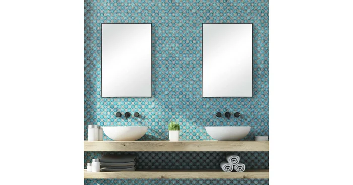 Bellevue 21″ W x 31″ H Rectangular Framed Bathroom Mirror