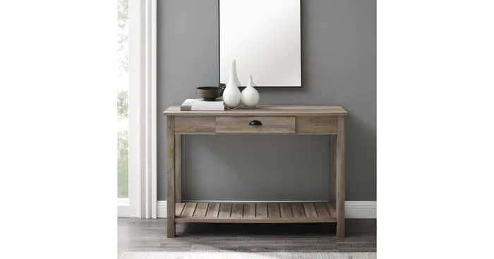 Bellevue Rustic Farmhouse 48″ Wide Casual Console / Sofa Entry Table