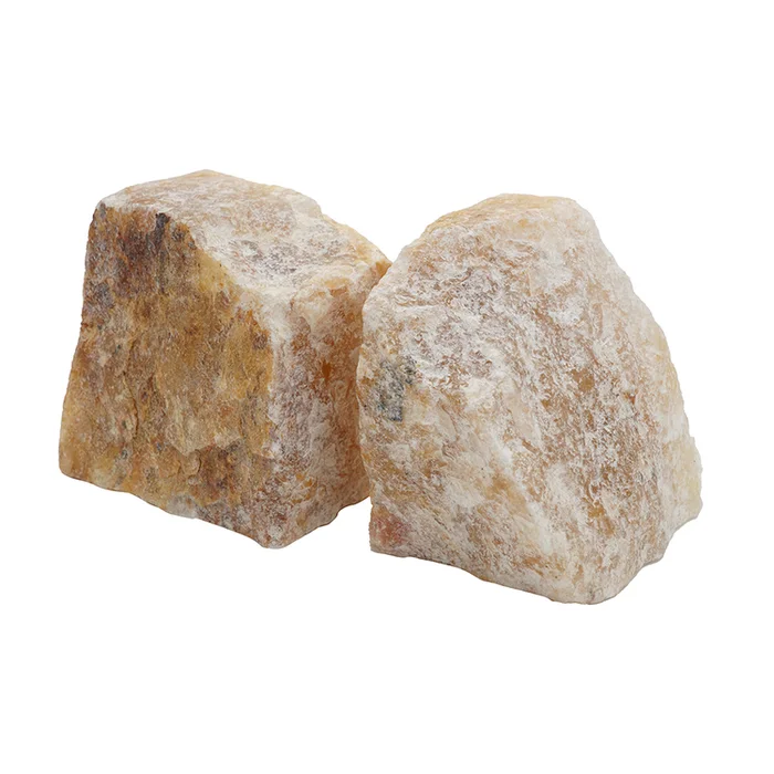Benjara 4 Inch Quartz Geode Bookend, Naturally Textured Shape, Brown and Beige