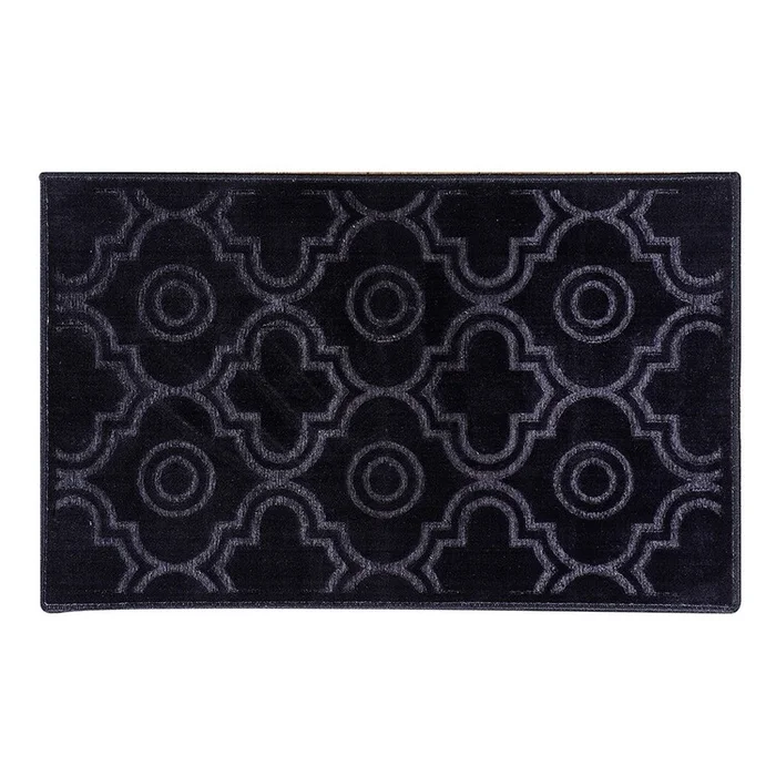 Better Trends Arya Collection 100% Polyester 26″ x 42″ Rectangle Accent Rug in Gray