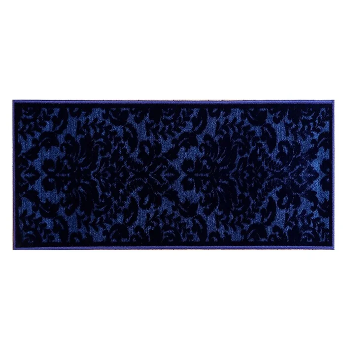 Better Trends Nyla Collection 100% Polyester 96″ x 120″ Rectangle Accent Rug in Navy