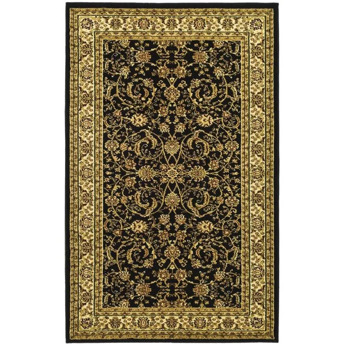 Black Ivory Polypropylene Power Loomed Rectangle Rug 8×11 – Safavieh