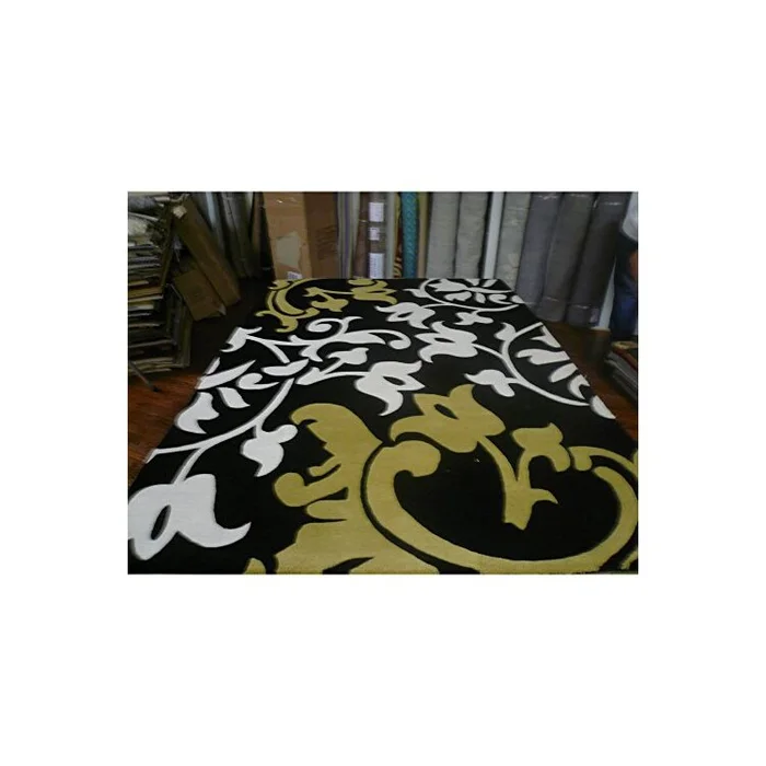 Black Wool/Viscose Pile Rug Contemporary Small Rectangle Design – Safavieh