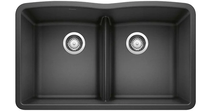 Blanco Diamond 32″ Undermount Double Basin SILGRANIT Low Divide Kitchen Sink